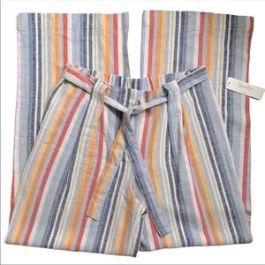 🍦Striped Linen Pants